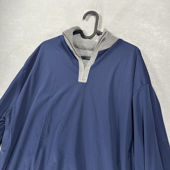 Polo Golf Ralph Lauren Men's XL 1/4 Zip 100% Merino Wool Gray Lined - see info. - Picture 13 of 14